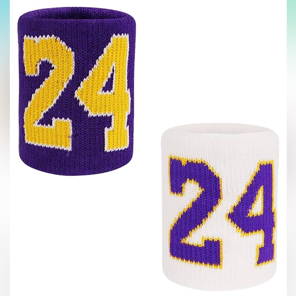 2-Pack Wrist Sweatbands Wrist Bands for Men & Women,